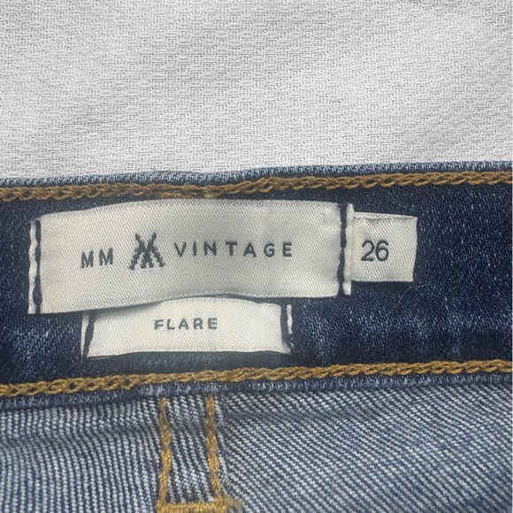 MM Vintage Embroidered Butterfly Floral Jeans Size 26 Boho Denim - Picture 4 of 16